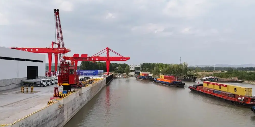 山東棗莊港實(shí)現(xiàn)“公路、鐵路、水運(yùn)”多式聯(lián)運(yùn)